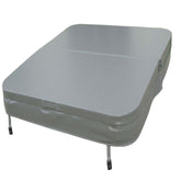 Cover for ZR6 - 2300 x 2300mm, Square Corners, Thickness 4.5-2.5 Inch, Skirt 120mm - Grey Vinyl 005#